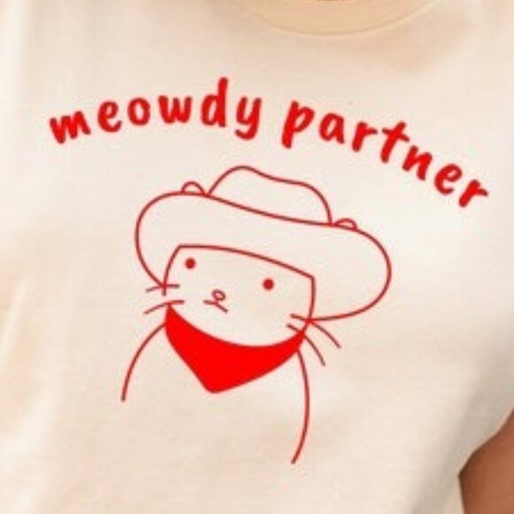 Meowdy Partner T-Shirt, Cat Lover Gift, Funny Meme Shirt - Picture 2 of 4